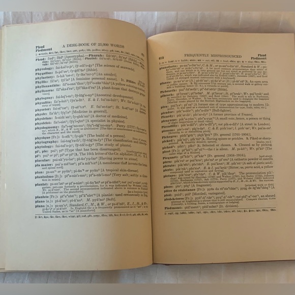 Desk Book of 25,000 Words Frequently Mispronounced; Copyright 1929 - Picture 6 of 7